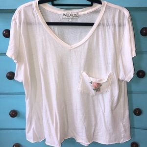 Wildfox rose tee